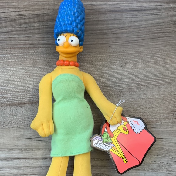 Vintage Marge Simpson Doll 1990 Matt Groening Cartoon character The Simpsons toy - Picture 3 of 7